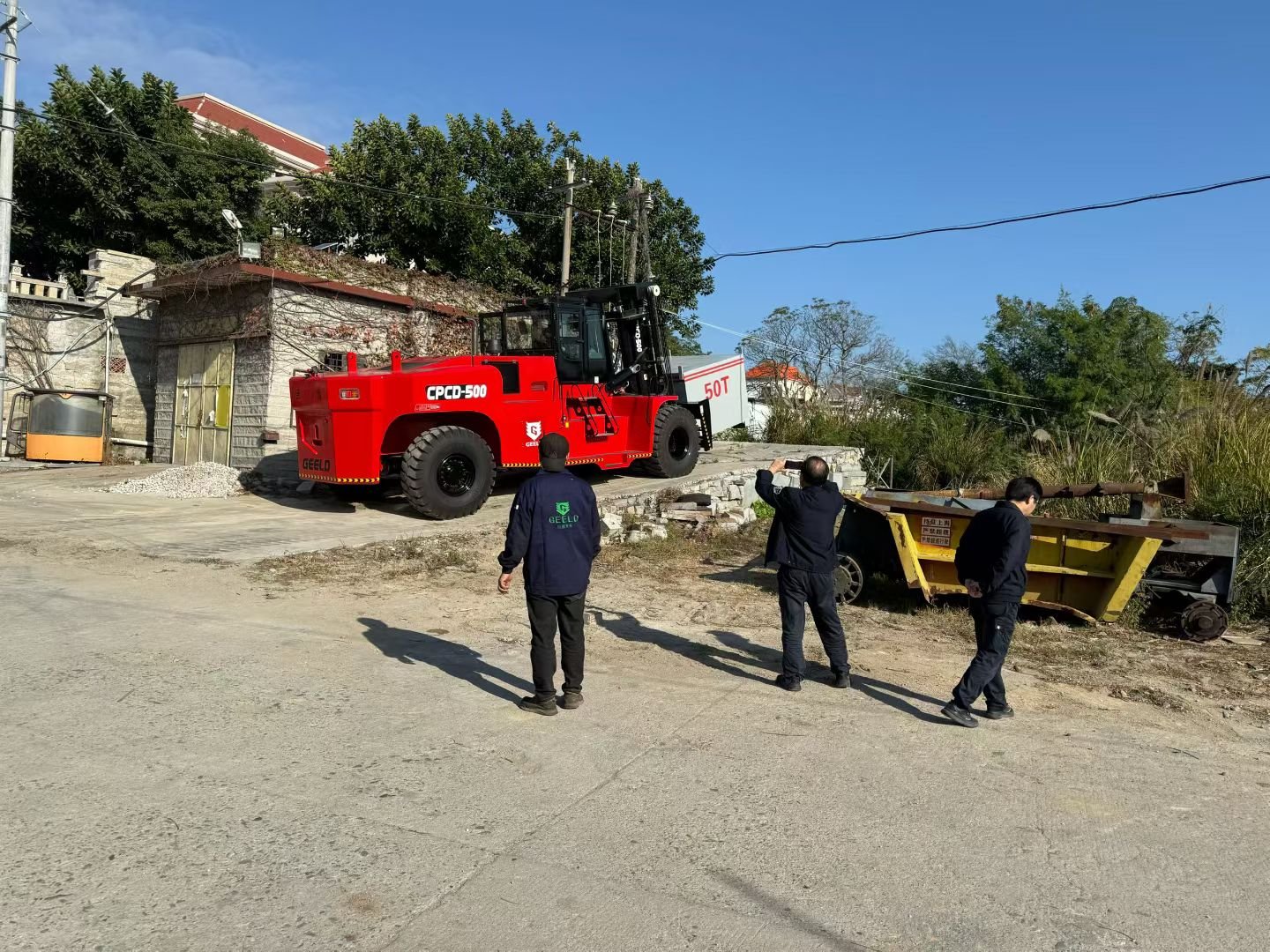 15-50 Ton Heavy Duty Diesel Forklift, High Capacity Fork Lift Truck for Port - Image 2